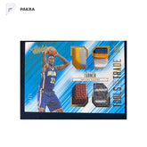 2015-16 Absolute Tools of the Trade Myles Turner RC Rookie Quad PW Patch 11/49 shown on a white PAKRA background.