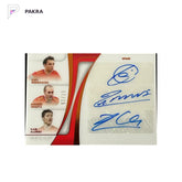 24-25 Immaculate Triple Auto Xavi Hernandez Andres Iniesta Xabi Alonso /15 AWGGE shown on a white PAKRA background.