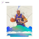 2017-18 Panini Flawless Platinum #FA-RF Rick Fox Auto 1/1 Lakers shown on a white PAKRA background.