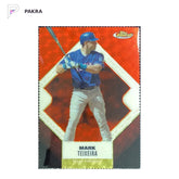 2006 Topps Finest Mark Teixeira #35 Superfractor 1/1 Rangers shown on a white PAKRA background.
