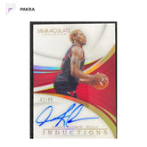 2017-18 Panini Immaculate Inductions Auto Dennis Rodman #IND-DRM 42/49 shown on a white PAKRA background.