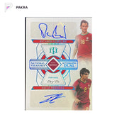 2022 Panini FIFA Road to World Cup Dual Auto Ricardo Carvalho 1/1 PLAT shown on a white PAKRA background.