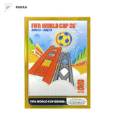 2026 Panini Prizm FIFA USA Posters SAN FRANCISCO BAY AREA #15 SSP /10 gold shown on a white PAKRA background.