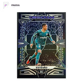 2023-24 Panini Obsidian Electric Etch Estevao RC Rookie /120 shown on a white PAKRA background.