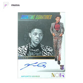 2023-24 Panini Noir Keyonte George #STS-KYG RC Showtime Gold Auto 07/10 shown on a white PAKRA background.