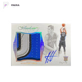 2015-16 Panini Flawless Rookie Patch Auto Mario Hezonja #SR-MH RC RPA 1/1 shown on a white PAKRA background.