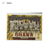 2014 Panini Prizm World Cup Ghana Team Photos Gold Power Superfractor 4/5 shown on a white PAKRA background.