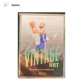 Stephen Curry 2021-22 Panini Noir Vintage Art Framed /25 #287 shown on a white PAKRA background.