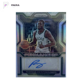 2021 Panini Thanasis Antetokounmpo AUTO shown on a white PAKRA background.