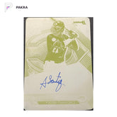 2025 Topps Bowman's Best Auto Arnaldo Lantigua Yellow Printing Plate 1/1 shown on a white PAKRA background.