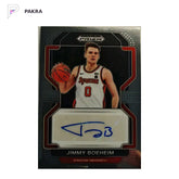 2022-23 Panini Prizm Draft Picks Jimmy Boeheim PrizmAuto #DP-JIM Syracuse shown on a white PAKRA background.
