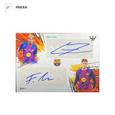 2026 DAKA Lamine Yamal Fermin Lopez Dual Auto 01/05 Barcelona FinalWhistle shown on a white PAKRA background.