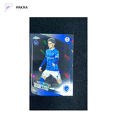 2025-26 Topps Chrome UCC Sapphire Konstantinos Karetsas RC Black 01/10 #150 shown on a white PAKRA background.