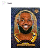 2024-25 Panini Mosaic LeBron James Micro Mosaic #2 Lakers SSP Case Hit shown on a white PAKRA background.
