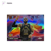 2025-26 Topps Chrome Basketball LeBron James Helix #H-1 Lakers SSP Case Hit shown on a white PAKRA background.