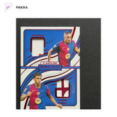 2024-25 Panini Immaculate Patch Lamine Yamal Raphinha 10/10 Jersey Number shown on a white PAKRA background.