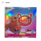 Kakawow 2023 HOTBOX Disney Pixar Turning Red Collectible Cards Box, official product image on a white PAKRA background.