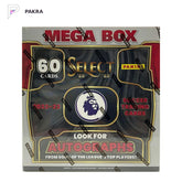 2022-23 Panini Select Premier League Mega Box - 6 Packs, official product image on a white PAKRA background.