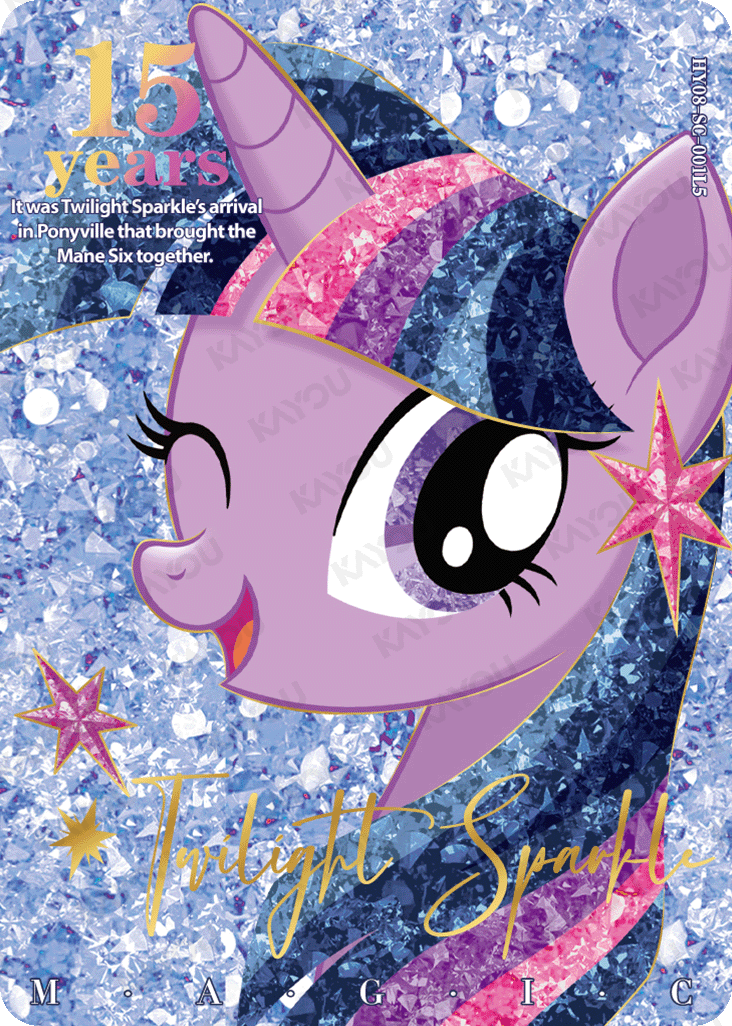 HY08-SC-001 Twilight Sparkle KAYOU MLP Moon 8 SC single card