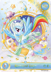 YH-SGR-030 Rainbow Dash KAYOU MLP Moon Edition Chinese Series 5 SGR single card