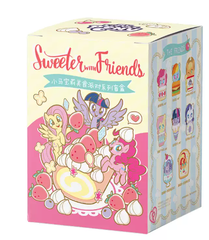 MLP Blind Box Foodie Party Sweeter and Friends plush display box with Twilight Sparkle and Pinkie Pie artwork