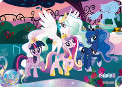 YH-HR-088 KAYOU My Little Pony Moon Edition 3 HR card - Princess Celestia, Princess Luna & Princess Cadance