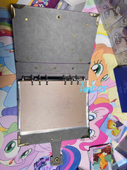 MLP Friendship Journal card binder inside empty pages detail
