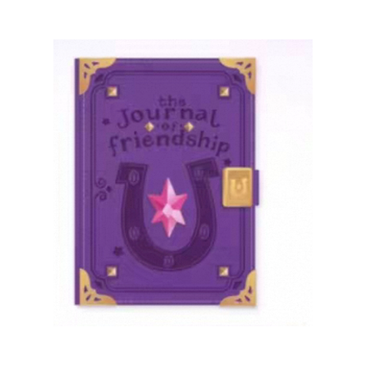 MLP Friendship Journal purple card binder on white background