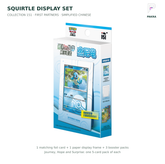 Pokémon Collection 151 First Partners Squirtle Display Set on white with PAKRA logo