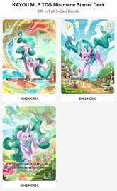 TCG-SD02A-CR-BUNDLE Full 3-Card Bundle KAYOU MLP TCG Mistmane Starter Deck CR