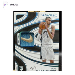 Victor Wembanyama 2023-24 Immaculate Collection Rookie Nike Sneaker 1/1 SSP Hit shown on a white PAKRA background.