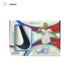 2024-25 Panini Immaculate Logo Signatures Auto Patch Antonee Robinson 1/1 awgge shown on a white PAKRA background.