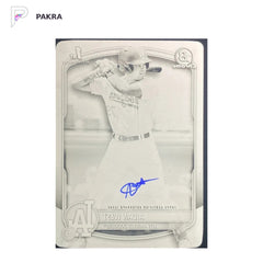 2025 Topps Bowman Draft Chrome Aidan West Auto Black Printing Plate 1/1 1ST shown on a white PAKRA background.