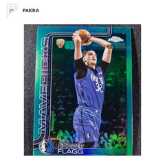 2025-26 Topps Chrome - Cooper Flagg #251 Teal Refractor /299 (RC) shown on a white PAKRA background.