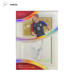 2017 Panini Immaculate Silver #SS-CP Christian Pulisic Auto 24/25 USA shown on a white PAKRA background.