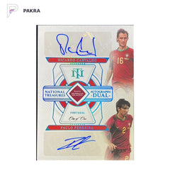 2022 Panini FIFA Road to World Cup Dual Auto Ricardo Carvalho 1/1 PLAT shown on a white PAKRA background.