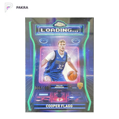 2025-26 Topps Chrome Loading Aqua #LD-11 Cooper Flagg RC Rookie 36/199 shown on a white PAKRA background.