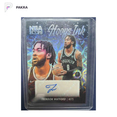 2023 Panini Hoops Ink Trendon Watford AUTO 49/75 shown on a white PAKRA background.
