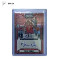 2024 Panini Prizm Sensational Signatures Ulrich Chomche RC AUTO shown on a white PAKRA background.