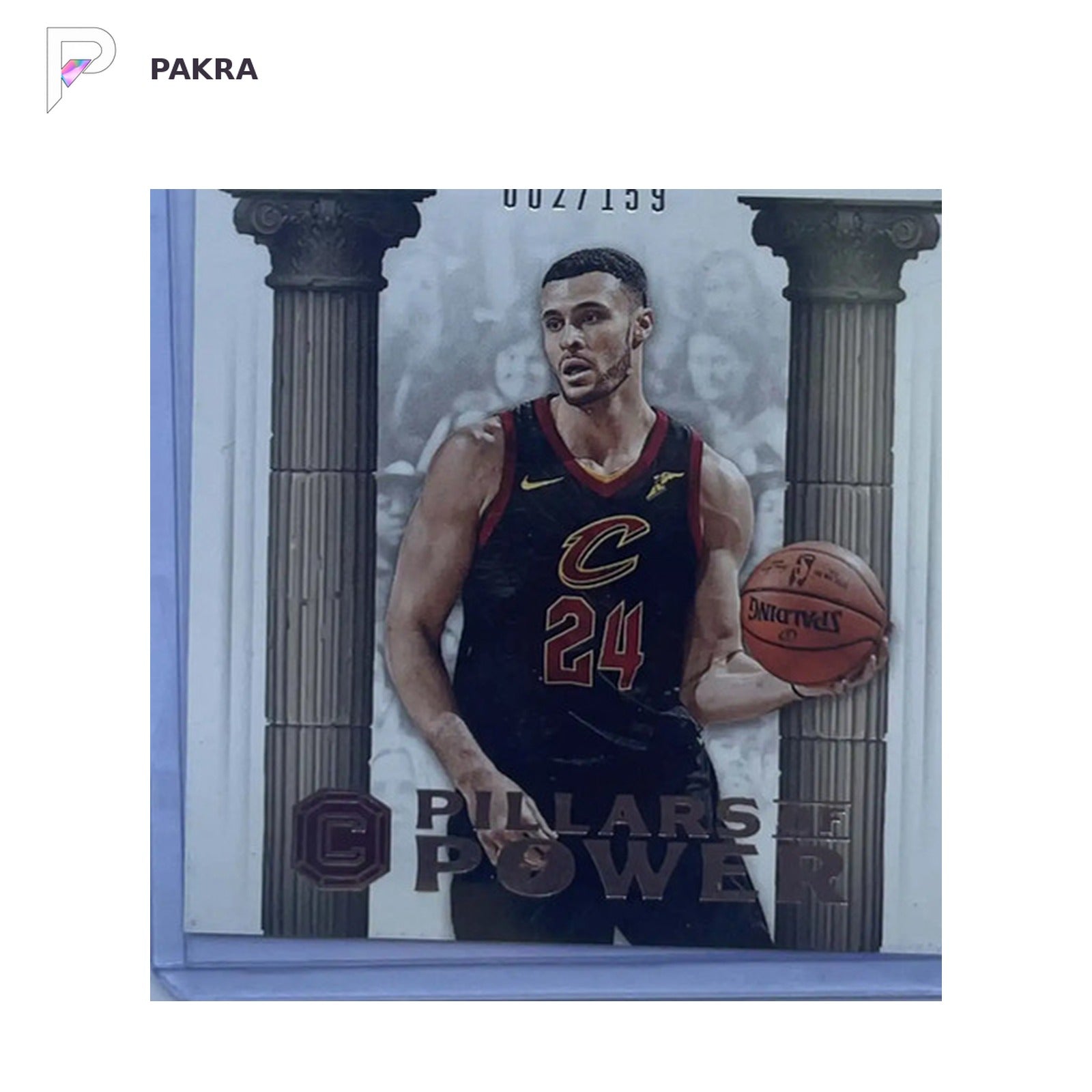 2017 Panini 2017-18 Panini Cornerstones Larry Nance Jr. AUTO 002/159 shown on a white PAKRA background.