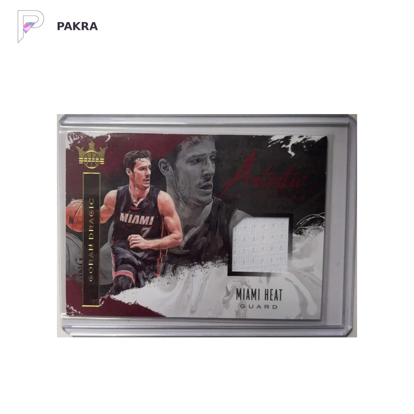 2018 Panini 2017-18 Panini Court Kings Goran Dragic RC 278/299 shown on a white PAKRA background.