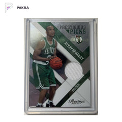 2010 Panini Prestige Prestigious Picks Avery Bradley RC 220/499 shown on a white PAKRA background.