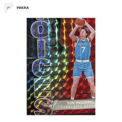 2025-26 Topps Chrome Kon Knueppel RC Voices Red Geometric REF 2/5 #VS-9 shown on a white PAKRA background.