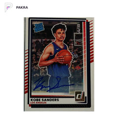 Kobe Sanders 2025 Donruss Rated Rookie Basketball RC #36 shown on a white PAKRA background.