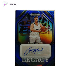 2024 PANINI - PRIZM DRAFT PICKS SAM HAUSER 094/149 AUTO shown on a white PAKRA background.