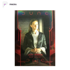 2024 Topps Chrome Dune Lady Jessica Red Refractor 5/5 #3 shown on a white PAKRA background.