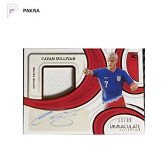 2024-25 Panini Immaculate Cavan Sullivan Relic Patch Auto Rookie RC /99 #4 shown on a white PAKRA background.