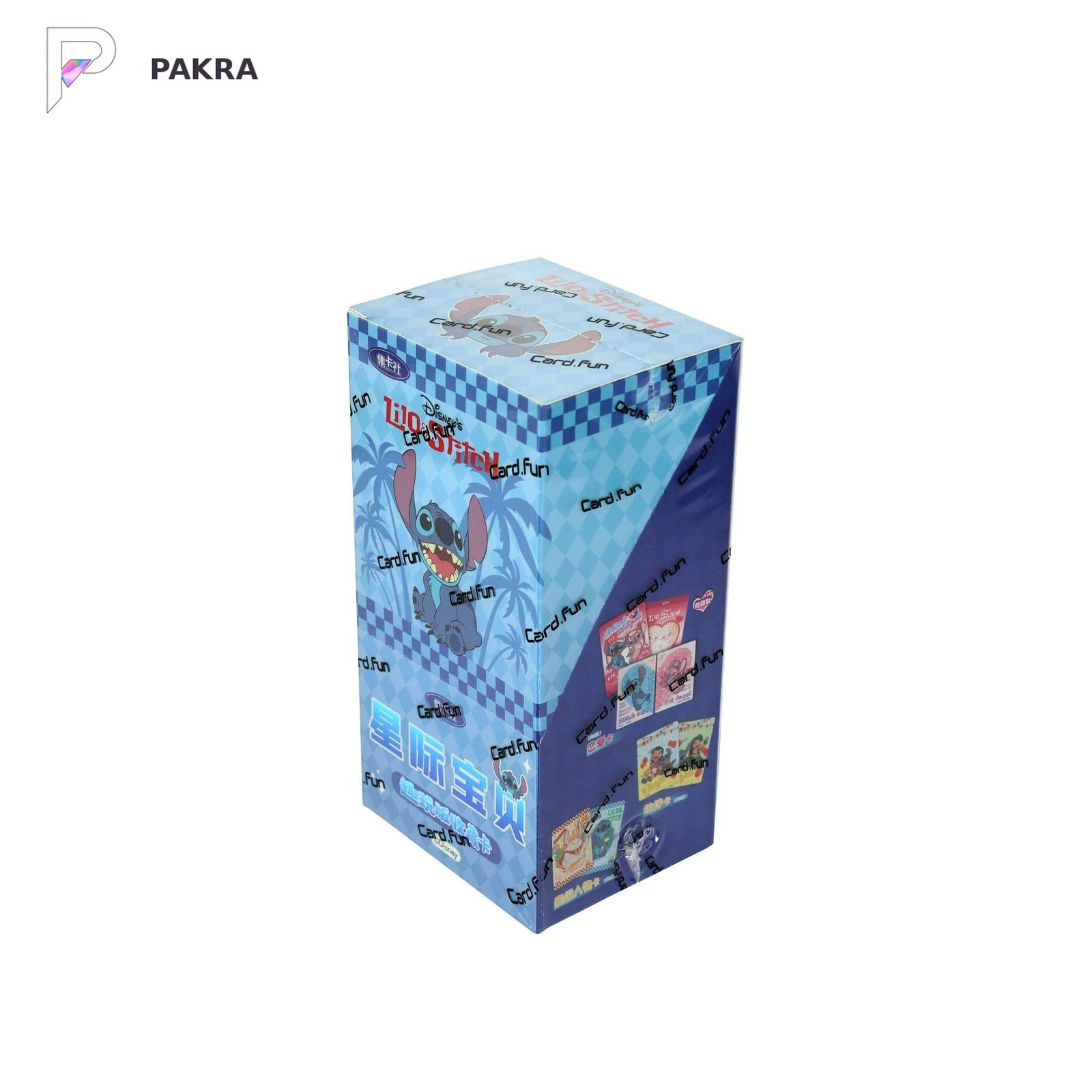 Card.fun Disney Lilo & Stitch Fun Edition Collectible Card Box, official product image on a white PAKRA background.