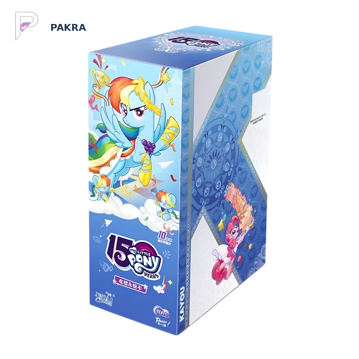 KAYOU My Little Pony Chinese Moon Edition 8 HY08 T4W8 Rainbow Dash display box on white with the PAKRA logo