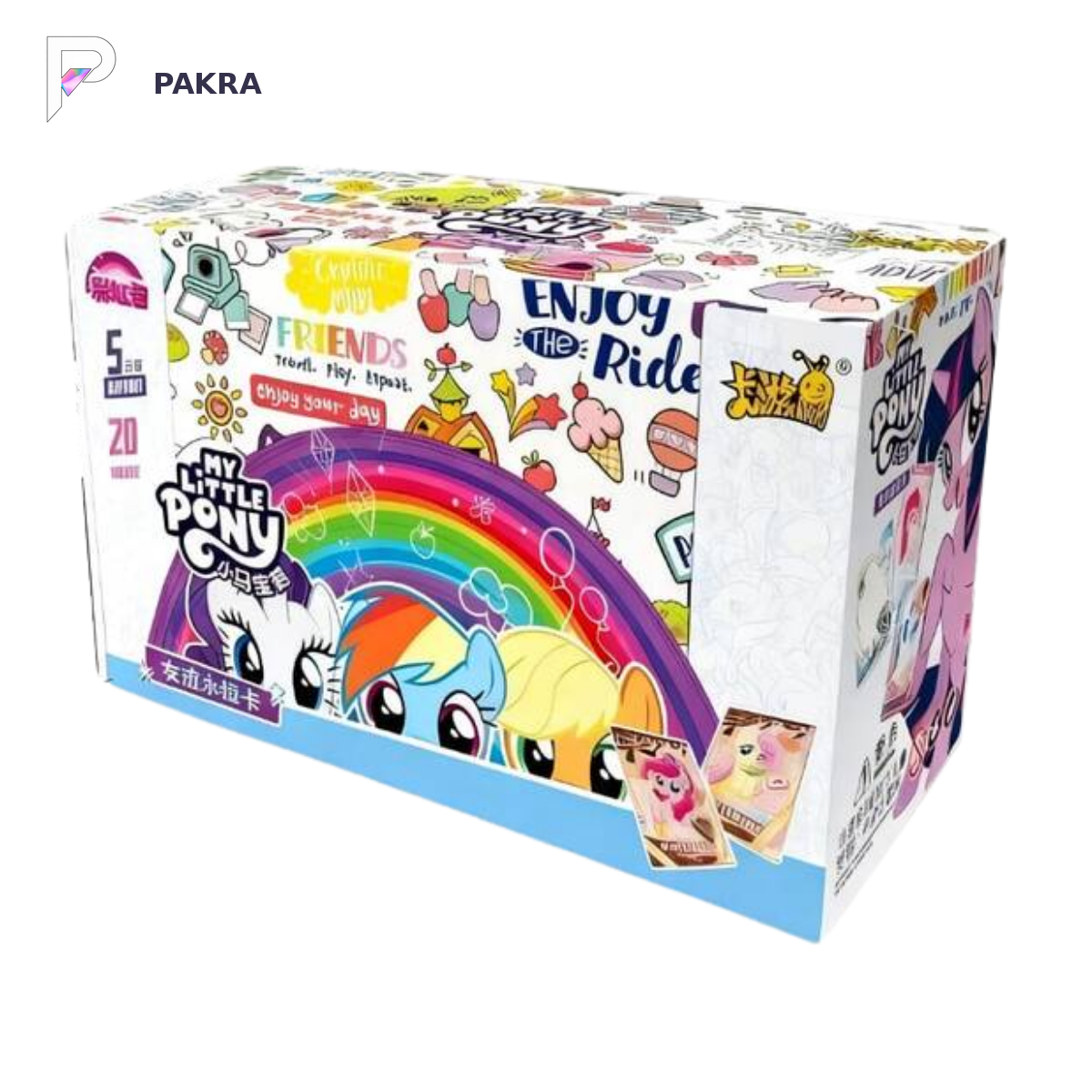 KAYOU My Little Pony Rainbow 4 Chinese display on white with current PAKRA logo